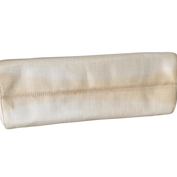 Vintage authentic Kate Spade waxed linen tote mod retro Rare - Picture 12 of 15